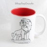 Taza Círculo de la vida Simba DISNEY Abystyle blanco rojo