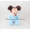 Plüsch Mickey DISNEYLAND PARIS blau grau Glocke 22 cm 