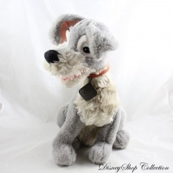 Peluche Perro Vagabundo Vagabundo Vagabundo DISNEY Lady and the Tramp collar vintage de metal 34 cm