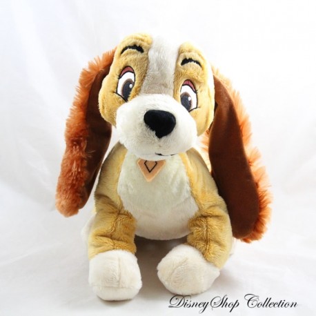 Peluche chienne Lady DISNEY NICOTOY La Belle et le clochard 29 cm