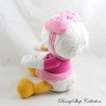 Peluche canard Zaza DISNEY La Bande à Picsou blanc rose 28 cm