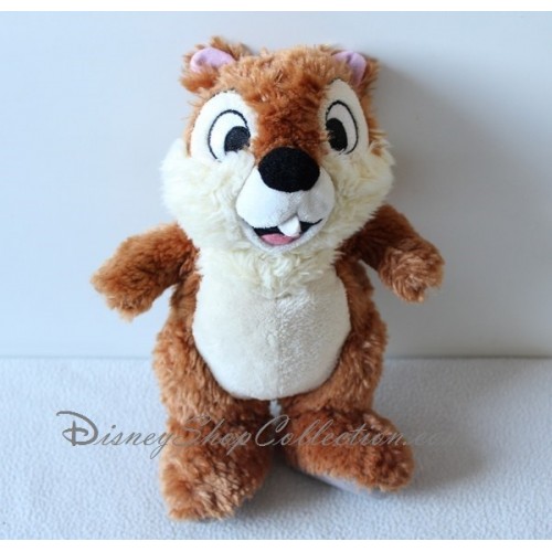 265 peluche tic et tac disneyland paris ecureuil nez noir disney 30 cm