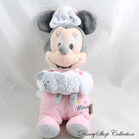 Musikalischer Plüsch Minnie DISNEY BABY rosa Schaf Wolken Schaf 27 cm