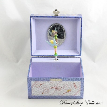 Musical Tinkerbell Jewelry Box DISNEYLAND RESORT PARIS Peter Pan Blue Cosmic Girl 15 cm