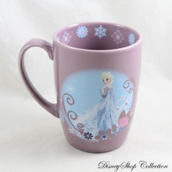 Elsa DISNEY STORE Taza Frozen Cerámica Morada 12 cm