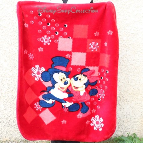 DISNEY Mickey and Minnie Plaid Bedspread