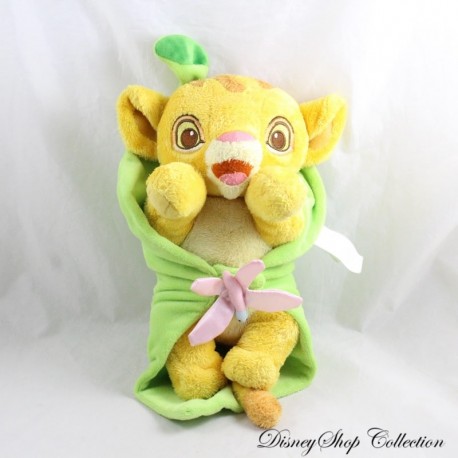 Peluche Simba PARQUES DISNEY El Rey León Manta Sábana Mariposa Disney Bebés 27 cm