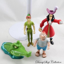 Set di action figure DISNEY Peter Pan Set di 4 Mr Fly Captain Crochet coccodrillo Peter Pan