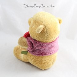 Winnie the Pooh Plush DISNEY Red Heart "Love you"