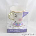 DISNEY Primark La Bella e la Bestia Tazza con Zip Tazza in Ceramica Chip Bubbles 10 cm