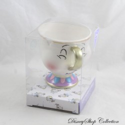 DISNEY Primark La Bella e la Bestia Tazza con Zip Tazza in Ceramica Chip Bubbles 10 cm