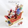 Figurine résine traineau de Noël DISNEY PARKS Mickey Minnie Dingo Donald