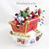 Figurine résine traineau de Noël DISNEY PARKS Mickey Minnie Dingo Donald