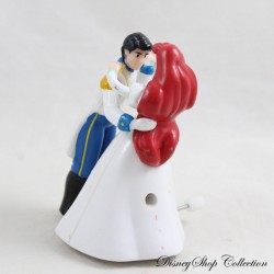 Figura de viento La sirenita DISNEY Ariel y Eric bailando boda pvc 7 cm