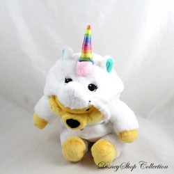 DISNEY Nicotoy Winnie Puuh Plüsch verkleidet als weißes Einhorn 32 cm