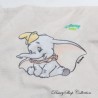 Doudou plat éléphant Dumbo DISNEY BABY gris 4 coins noués 20 cm