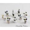 Set de 9 Mickey Bean and Friends DISNEY Negro Blanco Dorado Cerámica Brillante