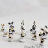 Set de 9 Mickey Bean and Friends DISNEY Negro Blanco Dorado Cerámica Brillante