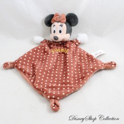 Minnie DISNEY BABY flat cuddly toy brown diamond with white polka dots 33 cm