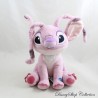 Peluche sonore Angel DISNEY Play By Play chante Lilo et Stitch rose mauve assis 23 cm