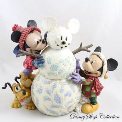 Jim Shore Mickey DISNEY TRADITIONS Enesco Showcase Weihnachten Schneemann Magie Kommt in vielen Formen (R22)