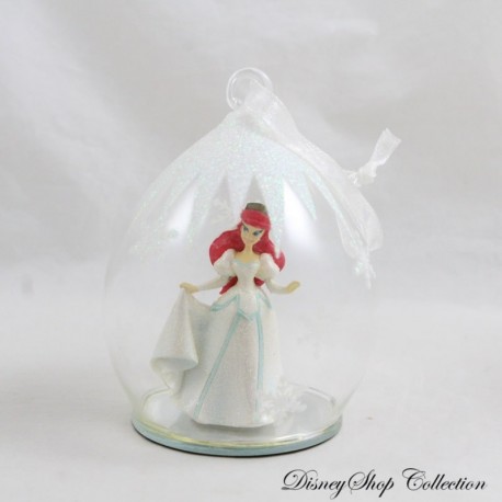 Bola de Navidad de Cristal Ariel DISNEYLAND PARIS La Sirenita Adorno Princesa Bridal Disney 10 cm