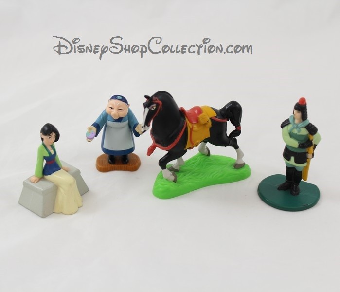 Lot de 6 mini figurines La Belle et la Bête DISNEY pvc - DisneySho