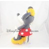 Peluche Minnie DISNEYLAND PARIS retro gris blanc jupe rouge pois blanc 40 cm