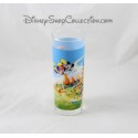 DISNEYLAND PARIS Large Tall Glass Mickey Minnie Daisy... 18 cm