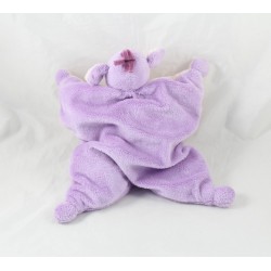 Doudou semi plat éléphant Lumpy DISNEY Winnie l'ourson mauve rose rembourré