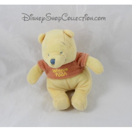 Petite peluche Winnie l'ourson NICOTOY jaune 14 cm 