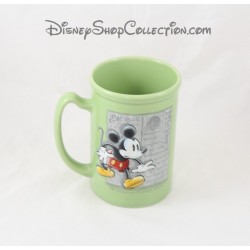 Mug en relief Mickey DISNEY STORE tasse verte en céramique 13 cm