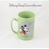 Becher geprägte Mickey DISNEY STORE Keramik 13 cm grün Cup