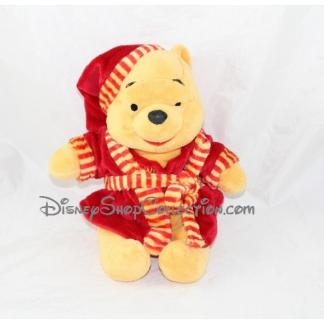 Plüsch Winnie Ouron rote Morgenmantel Bademantel Disney 32 cm NICOTOY