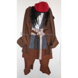 Déguisement  Jack Sparrow DISNEY STORE Pirates des Caraïbes 6-8 ans