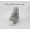 Peluche lapin Pan Pan NICOTOY gris blanc oreilles en arrière Panpan Disney 