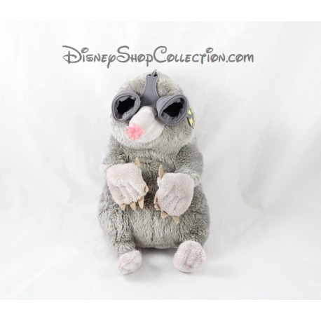 Peluche Speckles taupe DISNEY NICOTOY Mission-G gris lunettes 22 cm