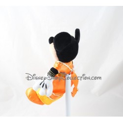 Peluche Minnie DISNEYLAND PARIS Hindou robe satin orange 23 cm