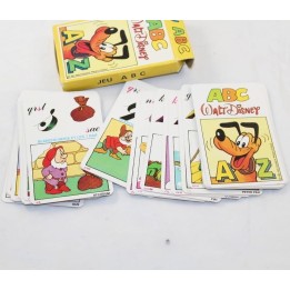 Jeu de cartes A B C WALT DISNEY Grimaud Pluto jeux éducatifs