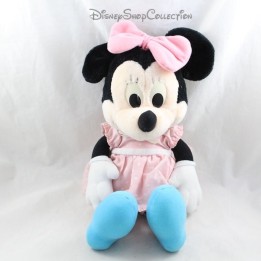 Peluche Minnie DISNEY vintage robe rose 39 cm