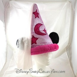 Chapeau Minnie DISNEYLAND PARIS rose voile Disney 36 cm