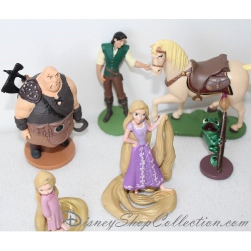 Rapunzel Disney Store Figurines Lot Of 7 Playet Figurines Disney