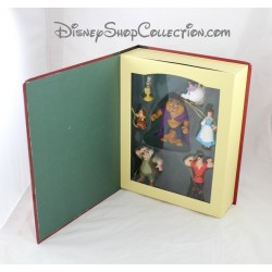 Libro Storybook bella e la bestia WALT DISNEY impostare 7 ornamenti resina figurine storia Prenota 10 cm