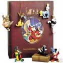 Libro WALT DISNEY impostare 7 Fantasia Storybook ornamenti resina figurine storia Prenota 10 cm