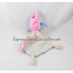 Donkey flat comforter Eeyore NICOTOY hood disguised as pink and blue rabbit 29 cm