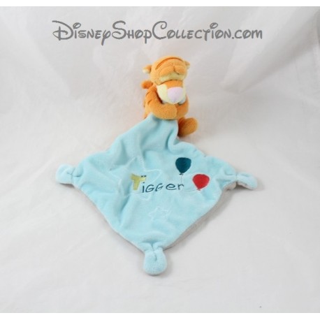 Doudou Tigger NICOTOY ball Star Blue handkerchief Disney Tigger