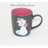 Tasse Matte Katze Marie DISNEYLAND PARIS grau und rosa Glitzer Keramik Tasse