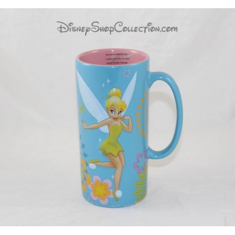 Mug High Fairy Tinkerbell Disney Store Blue Rose Relief 15 Cm Disney