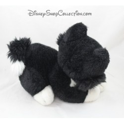 Peluche Figaro chat DISNEYLAND PARIS Pinocchio noir et blanc 30 cm