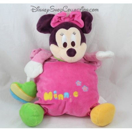 DouDou di risveglio Minnie DISNEYLAND PARIS cuore verde giallo blu stelle 38cm